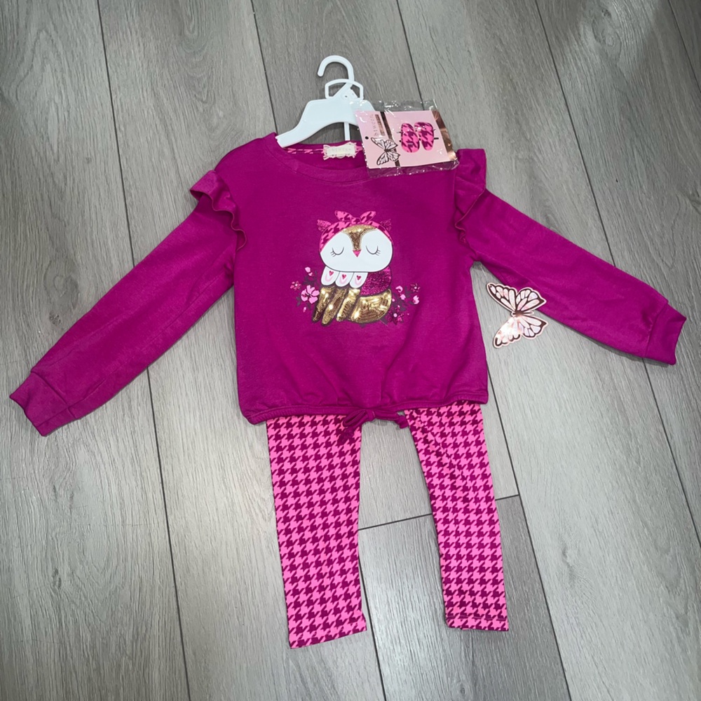 btween Magenta Owl Set